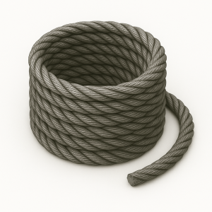 Канат тройной свивки ЛК-Р 13,5 мм ГОСТ 3089-80 в наличии в Костроме