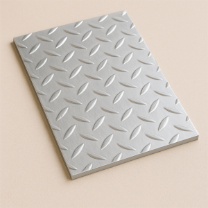 Алюминиевый рифленый лист даймонд 1,2х1200х3000 мм АМг2 в наличии в Костроме