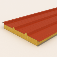 Кровельная сэндвич-панель МВ 100 мм RAL 9002