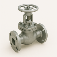 Стальной клапан запорный сильфонный фланцевый ДУ 40 РУ 16 ГОСТ 9697-87