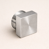 Заглушка квадратная AISI 304 2 1/2" НР